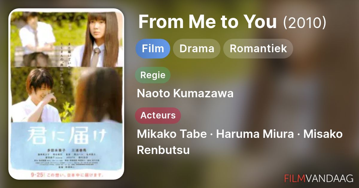 Kimi ni todoke (film, 2010) - FilmVandaag.nl