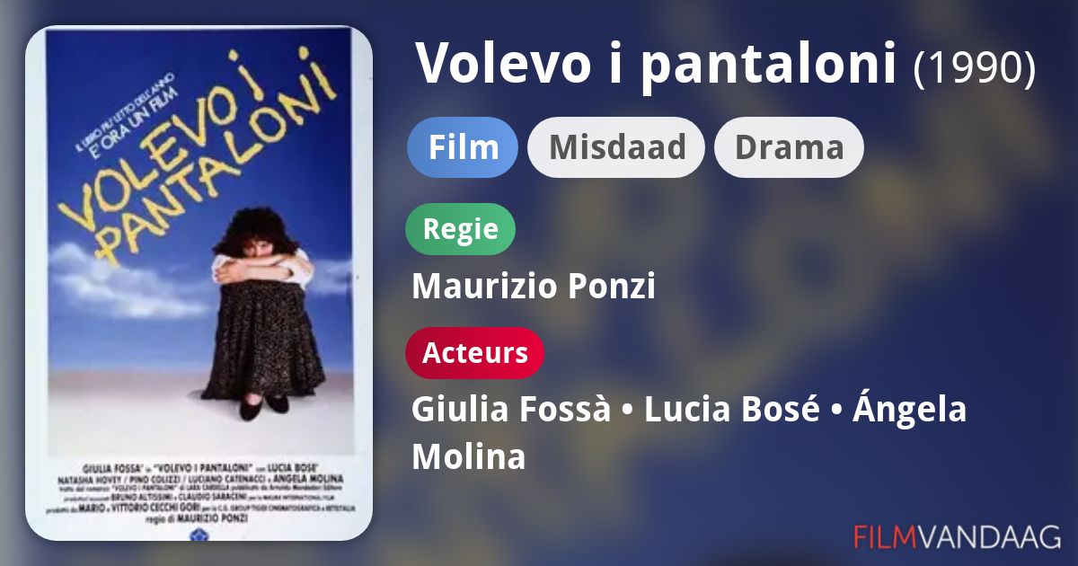 Volevo i pantaloni (film, 1990) FilmVandaag.nl