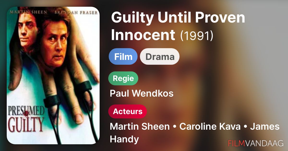 Guilty Until Proven Innocent (film, 1991) - FilmVandaag.nl