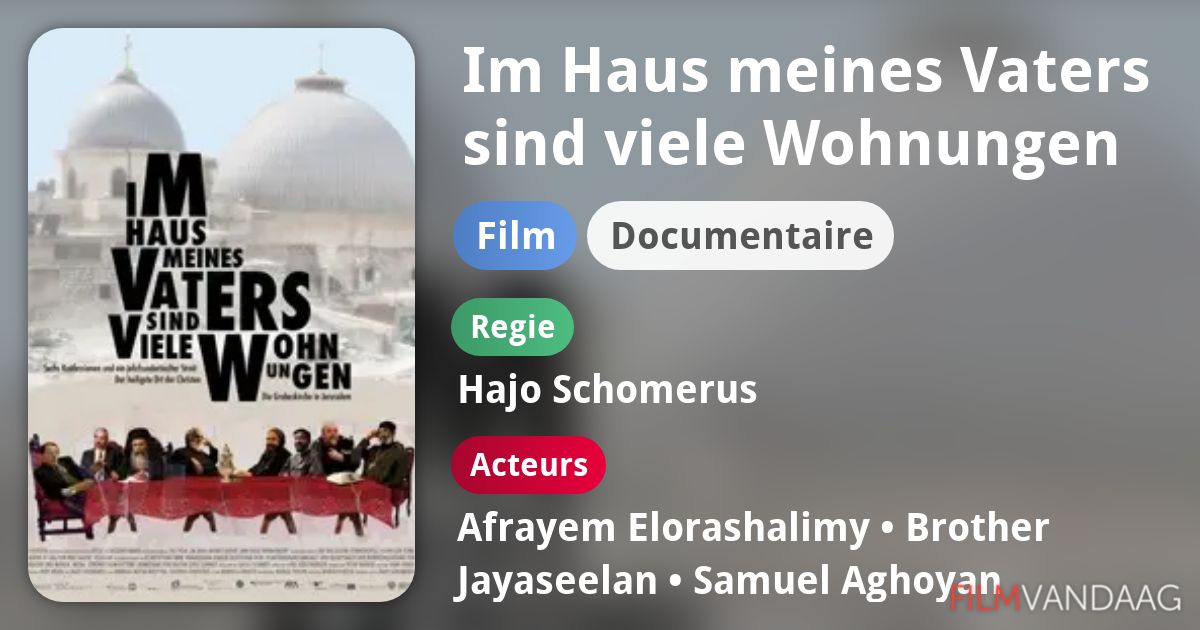 Im Haus meines Vaters sind viele Wohnungen (film, 2010) FilmVandaag.nl