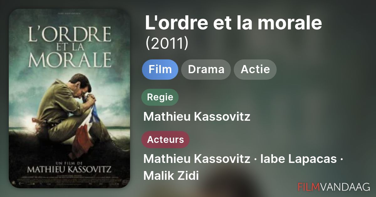 L'ordre et la morale (film, 2011) - FilmVandaag.nl