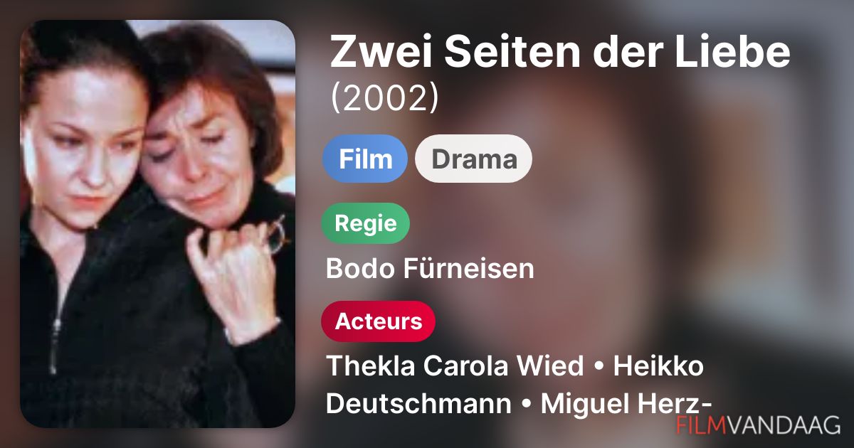 Zwei Seiten Der Liebe Ganzer Film Zwei Seiten der Liebe (film, 2002) - FilmVandaag.nl