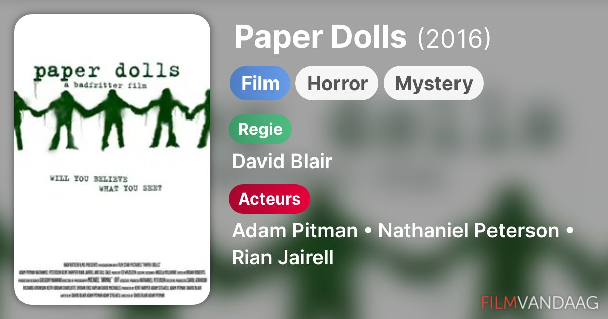 Paper Dolls (film, 2007) FilmVandaag.nl