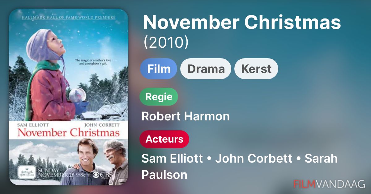 November Christmas (film, 2010) FilmVandaag.nl