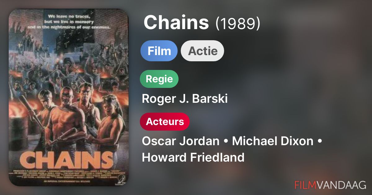 Chains (film, 1989) FilmVandaag.nl