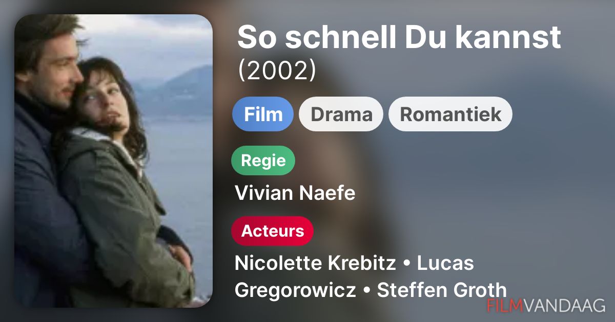 So schnell Du kannst (film, 2002) FilmVandaag.nl
