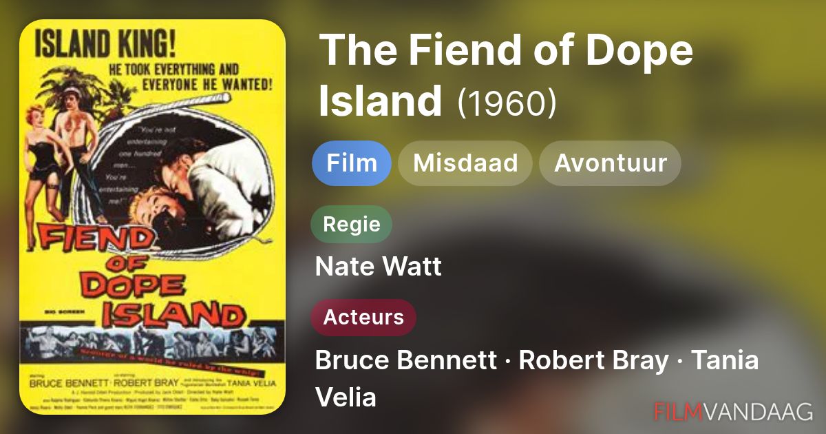 The Fiend of Dope Island (film, 1961) kopen op dvd of blu-ray ...