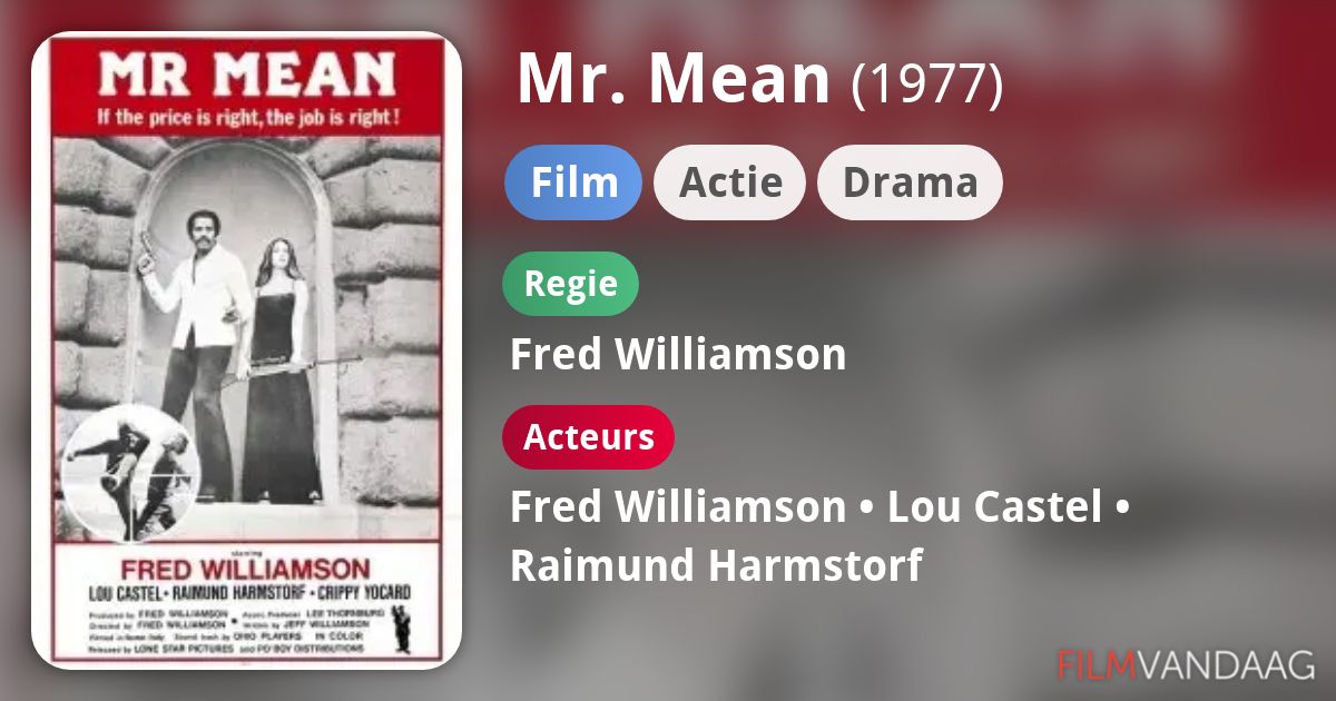 Mr. Mean (film, 1977) FilmVandaag.nl