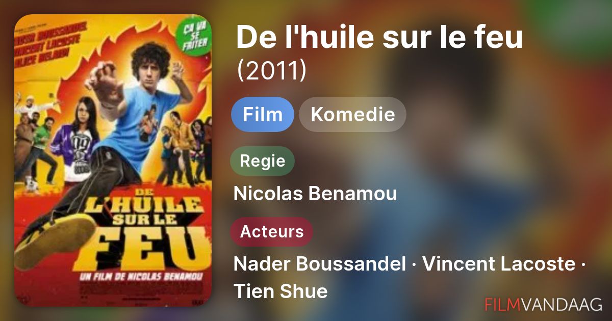 De l'huile sur le feu (film, 2011) - FilmVandaag.nl