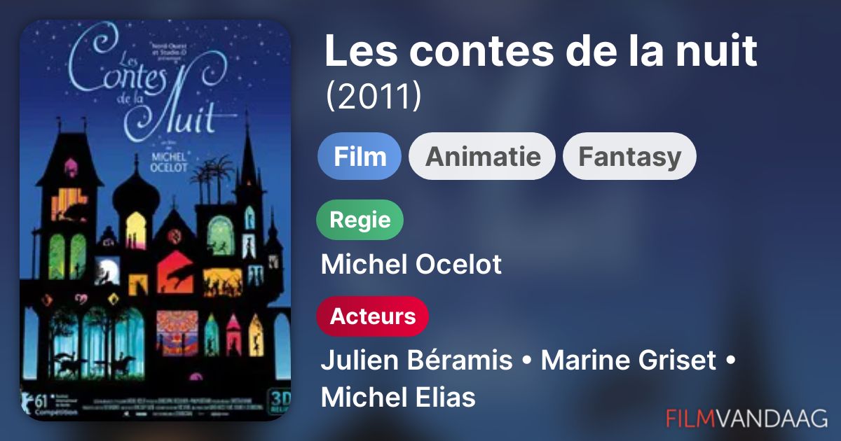 Les contes de la nuit (film, 2011) FilmVandaag.nl Les contes de la nuit (film, 2011) FilmVandaag.nl