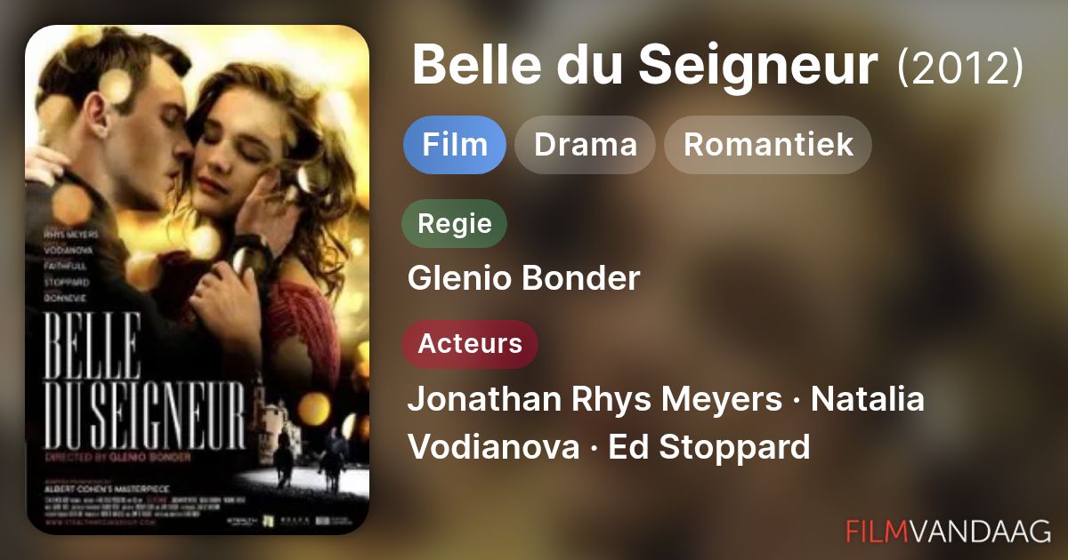 Belle du Seigneur (film, 2012) - FilmVandaag.nl
