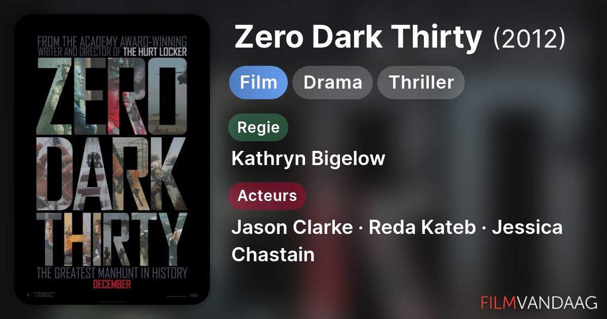 Zero Dark Thirty (film, 2012) FilmVandaag.nl