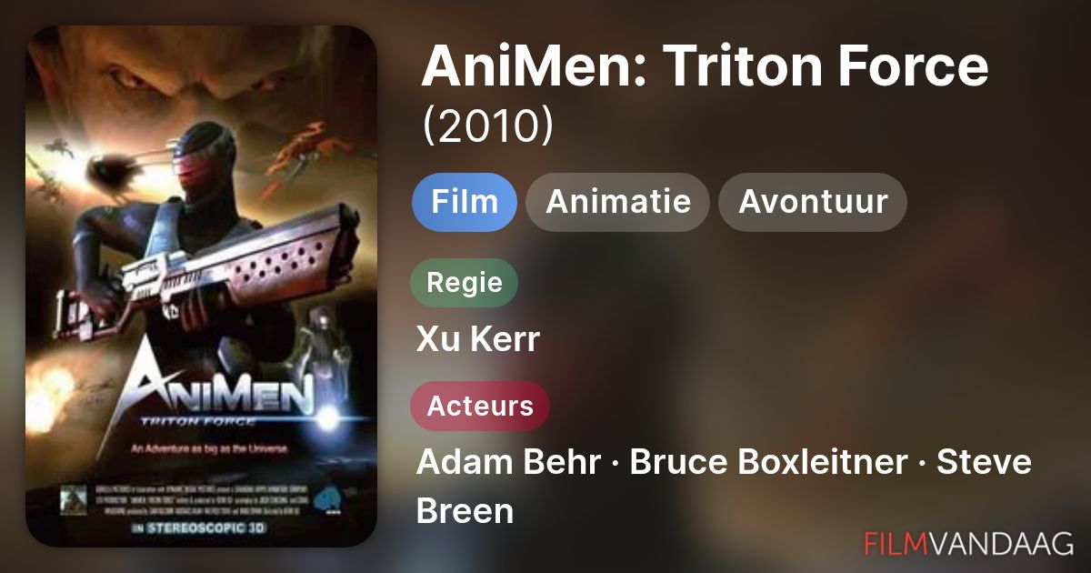 AniMen: Triton Force (film, 2010) - FilmVandaag.nl