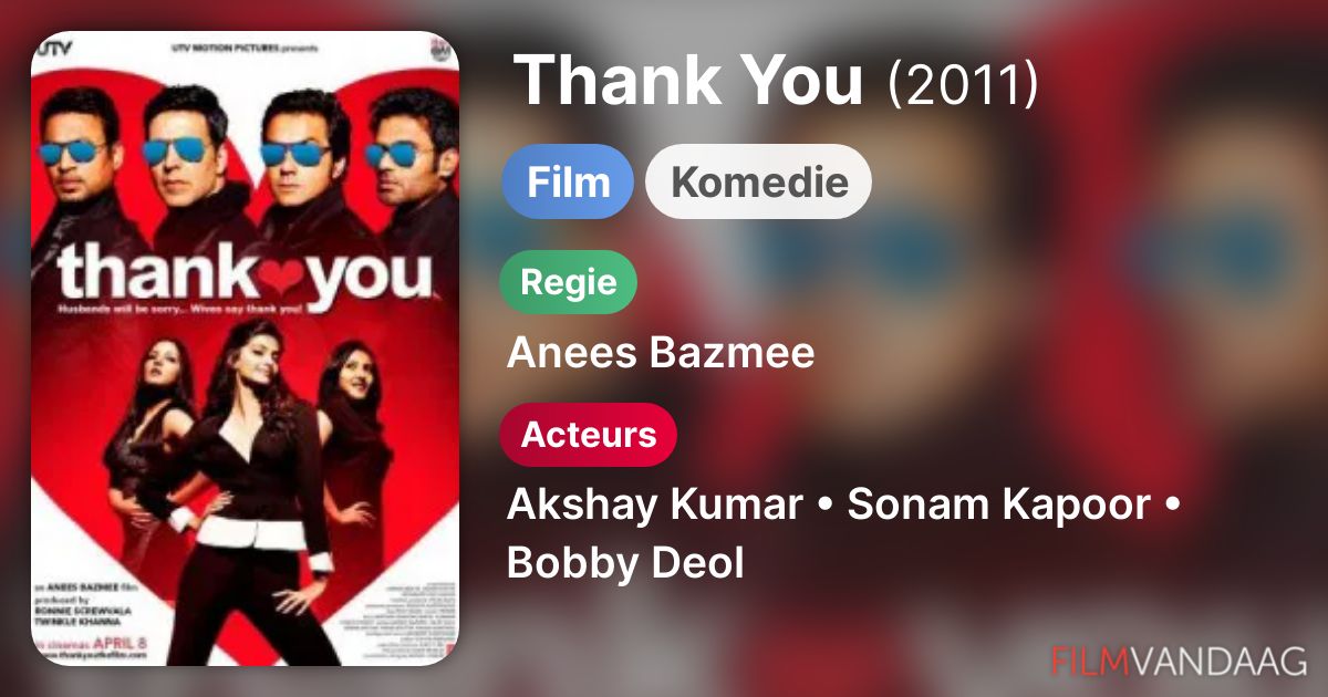 Thank You (film, 2011) FilmVandaag.nl
