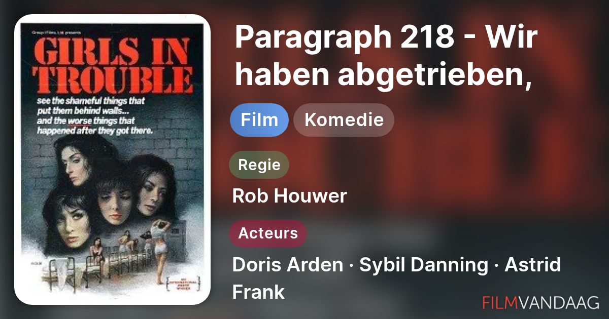 Paragraph 218 - Wir haben abgetrieben, Herr Staatsanwalt (film, 1971
