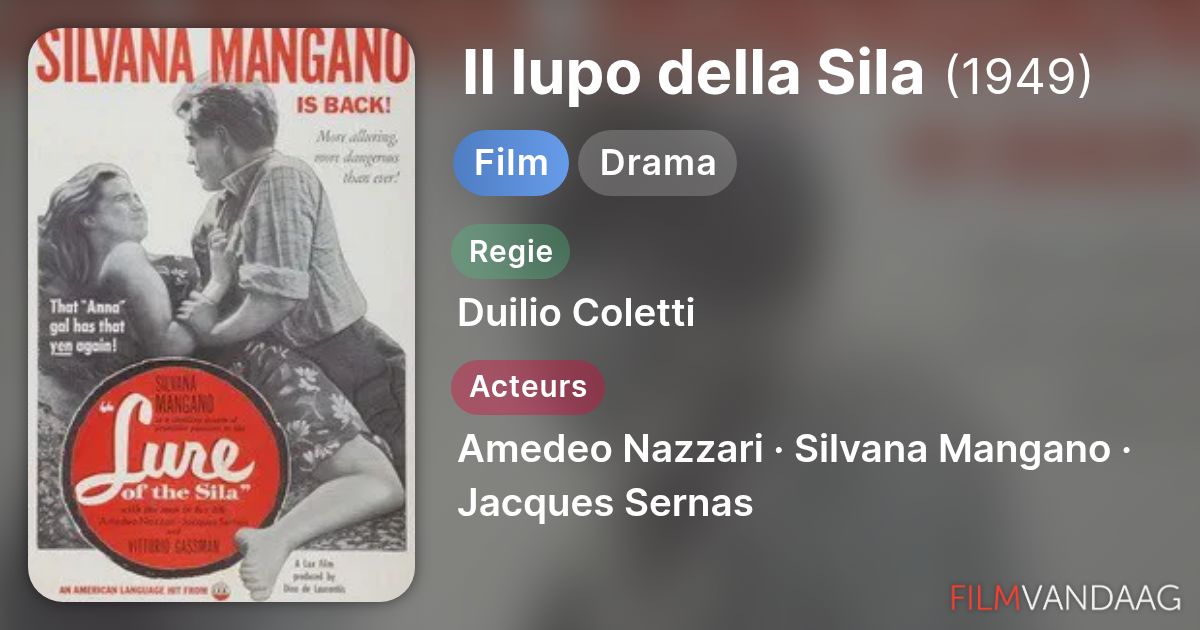 cast di il lupo della sila