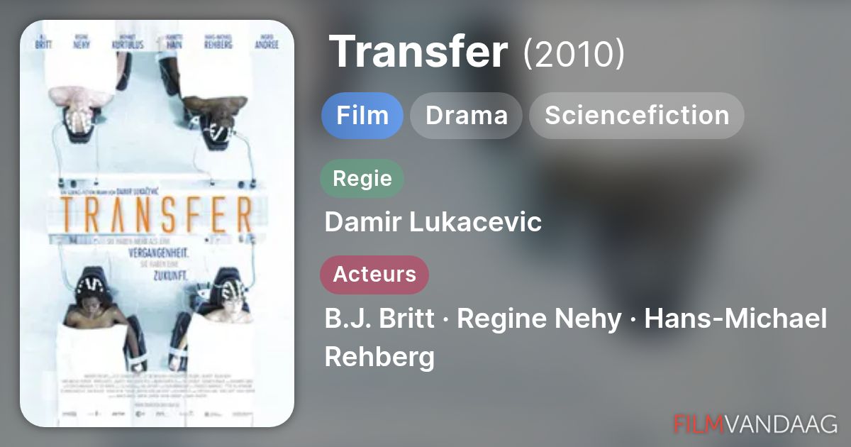 Transfer (film, 2010) - FilmVandaag.nl