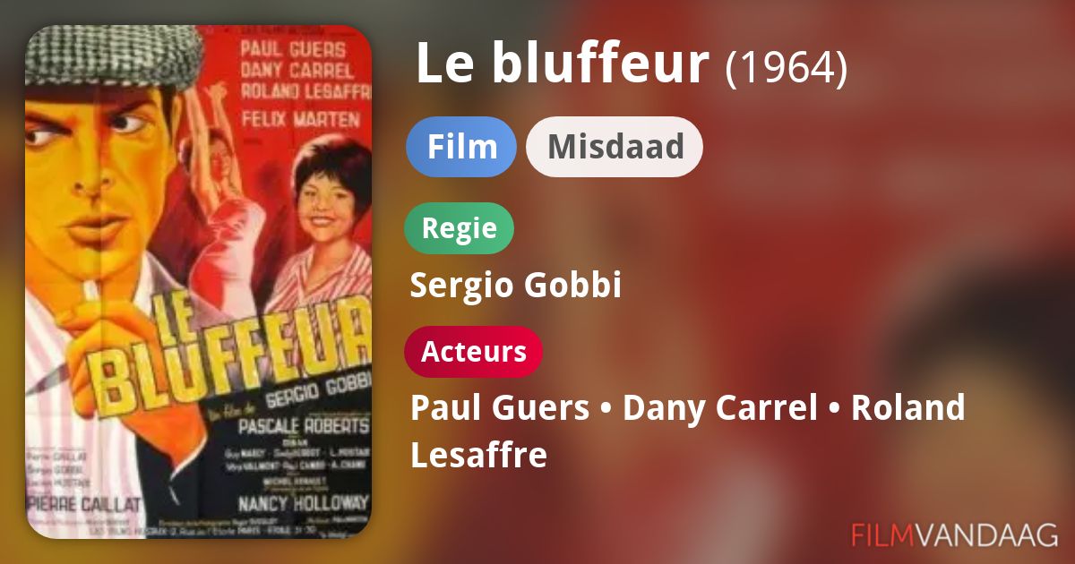 Le bluffeur (film, 1964) FilmVandaag.nl