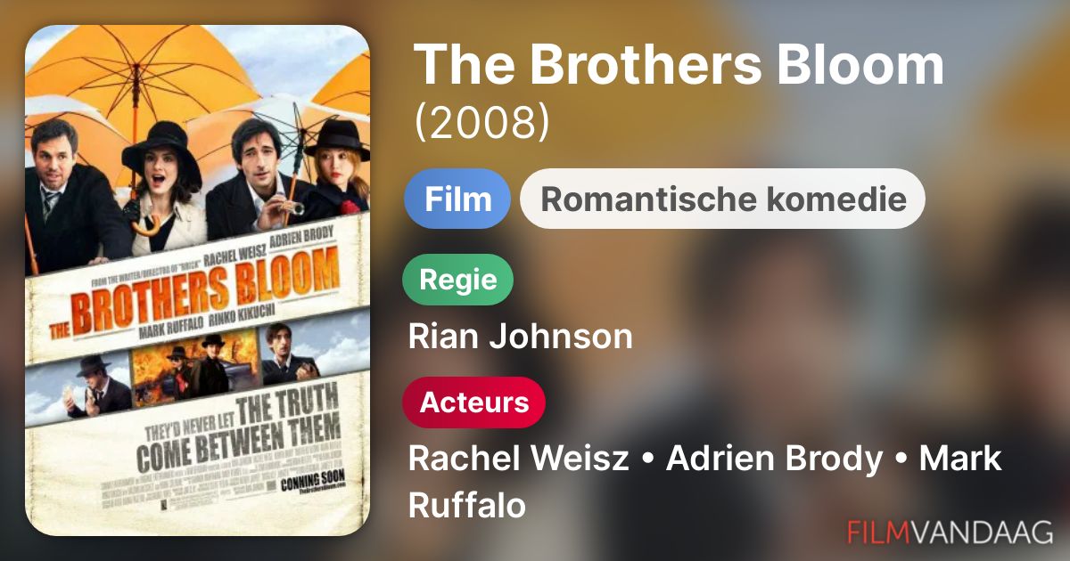 The Brothers Bloom (film, 2008) FilmVandaag.nl