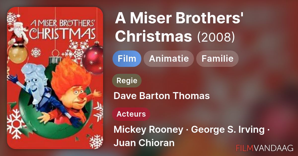 A Miser Brothers' Christmas (film, 2008) FilmVandaag.nl