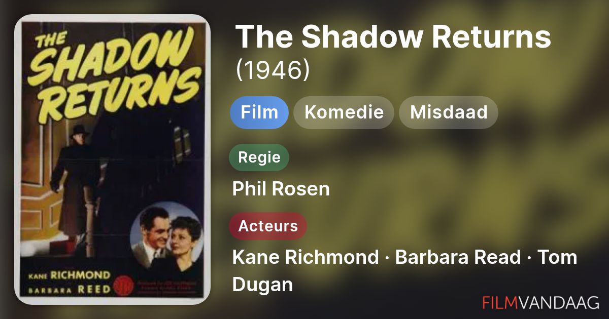 The Shadow Returns (film, 1946) - FilmVandaag.nl