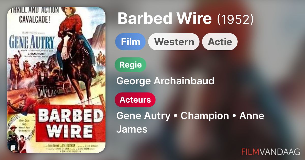 Barbed Wire (film, 1952) FilmVandaag.nl