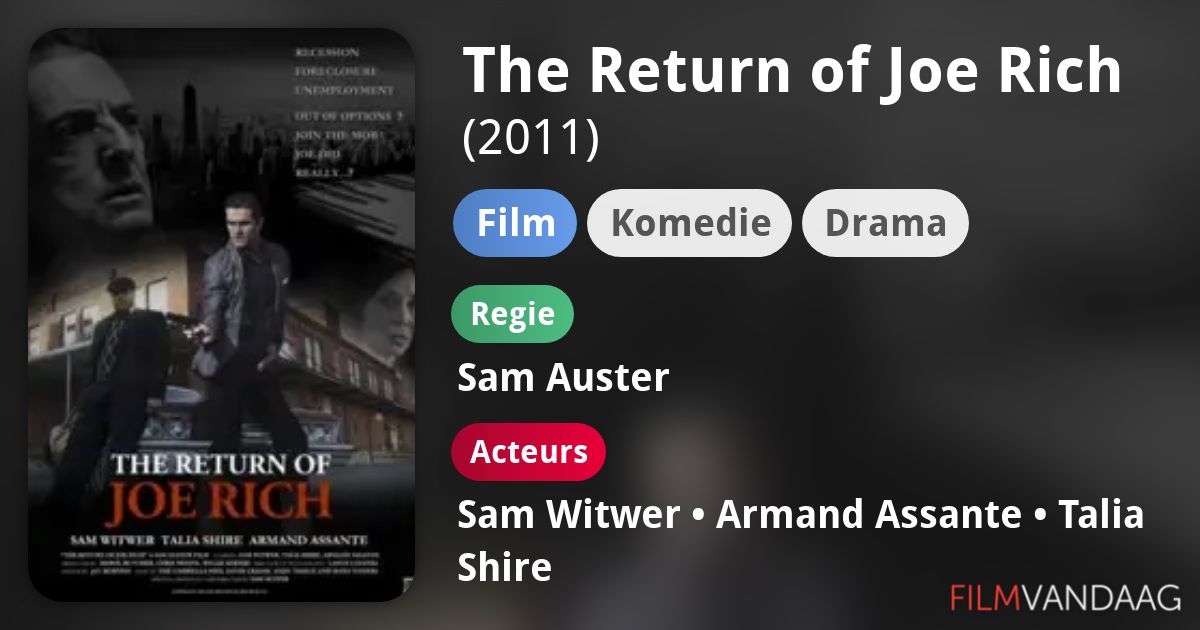 The Return of Joe Rich (film, 2011) FilmVandaag.nl