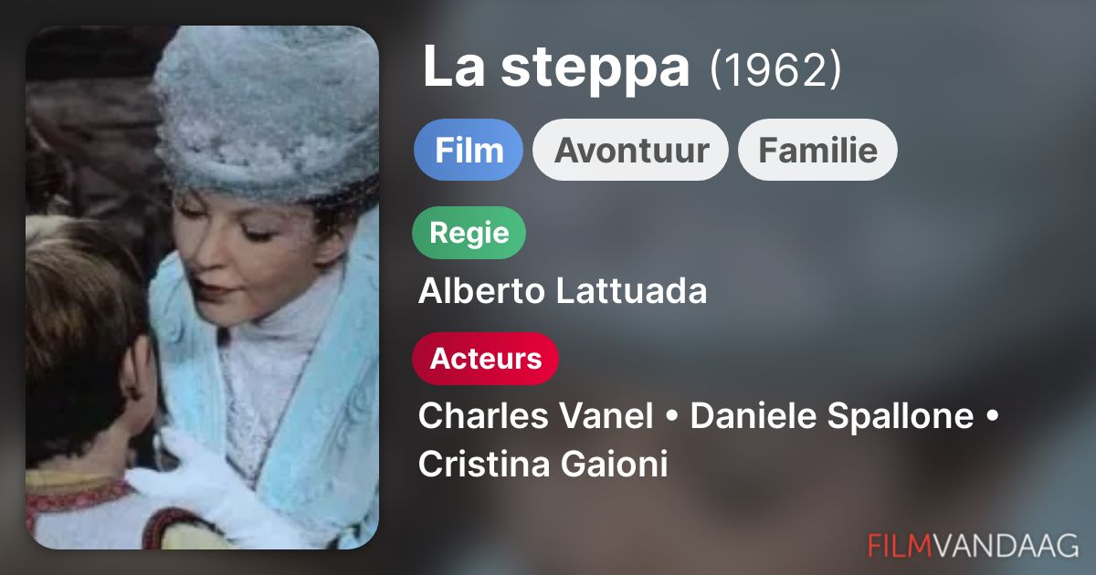La steppa (film, 1962) FilmVandaag.nl