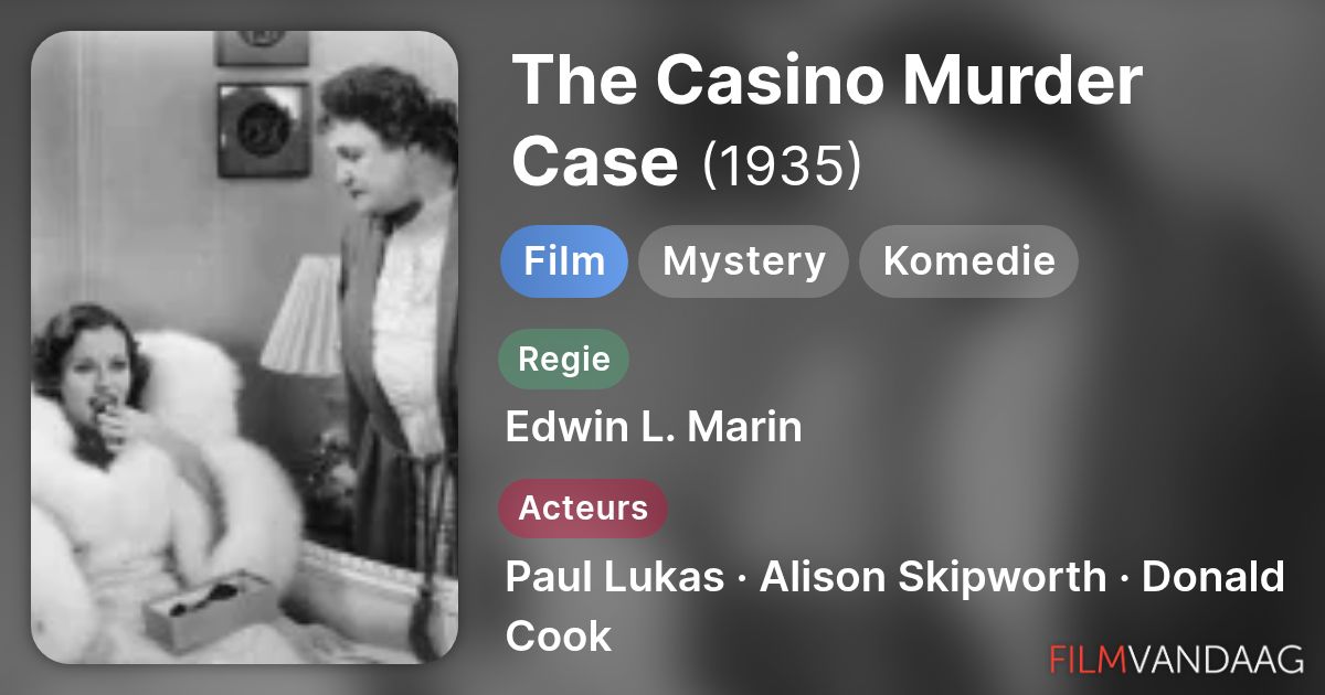 Cast Of The Casino Murder Casenull