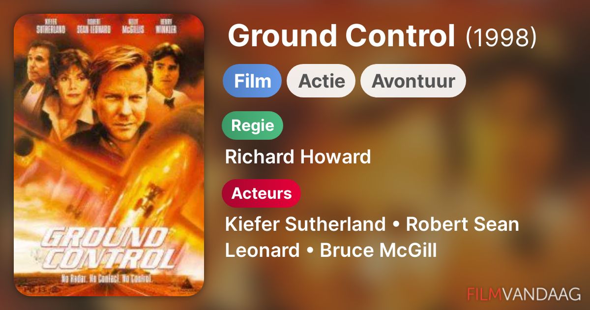 Ground Control (film, 1998) FilmVandaag.nl