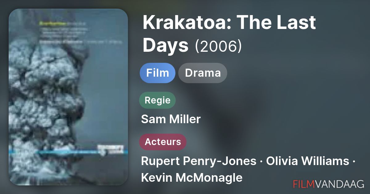 Krakatoa The Last Days (film, 2006) FilmVandaag.nl