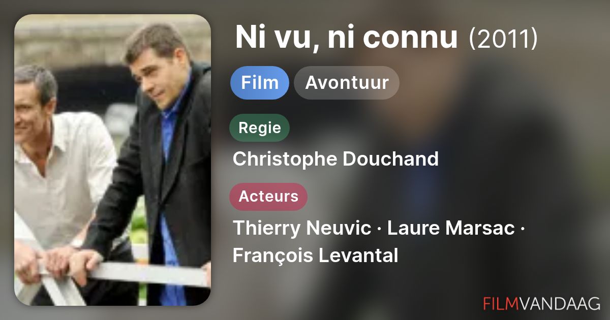 Ni vu, ni connu (film, 2011) - FilmVandaag.nl