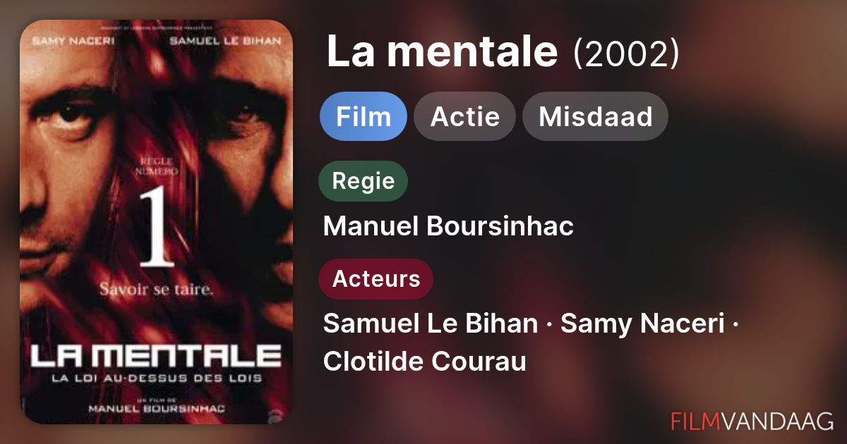 La mentale (film, 2002) - FilmVandaag.nl
