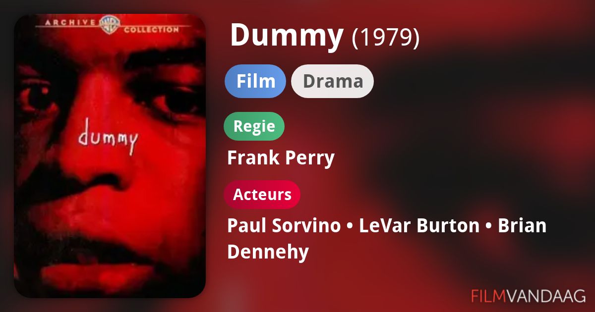 Dummy (film, 1979) FilmVandaag.nl