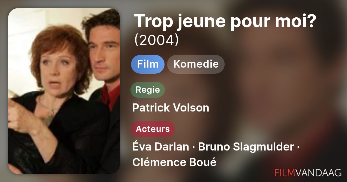 Trop jeune pour moi? (film, 2004) - FilmVandaag.nl