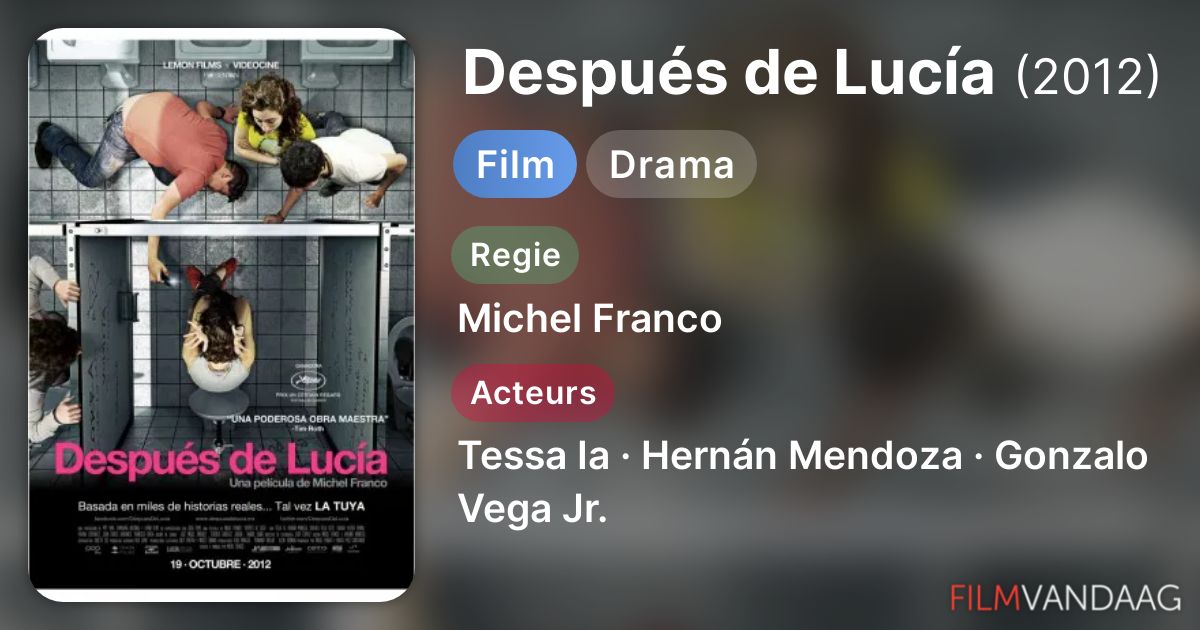 Después de Lucía (film, 2012) - FilmVandaag.nl