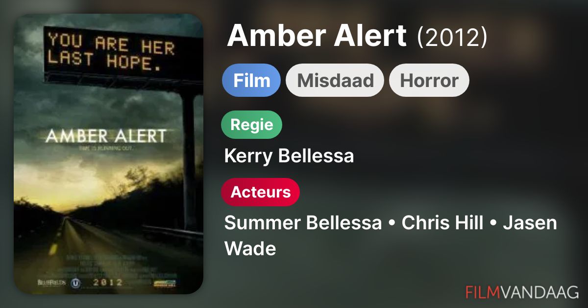 Amber Alert (film, 2012) FilmVandaag.nl
