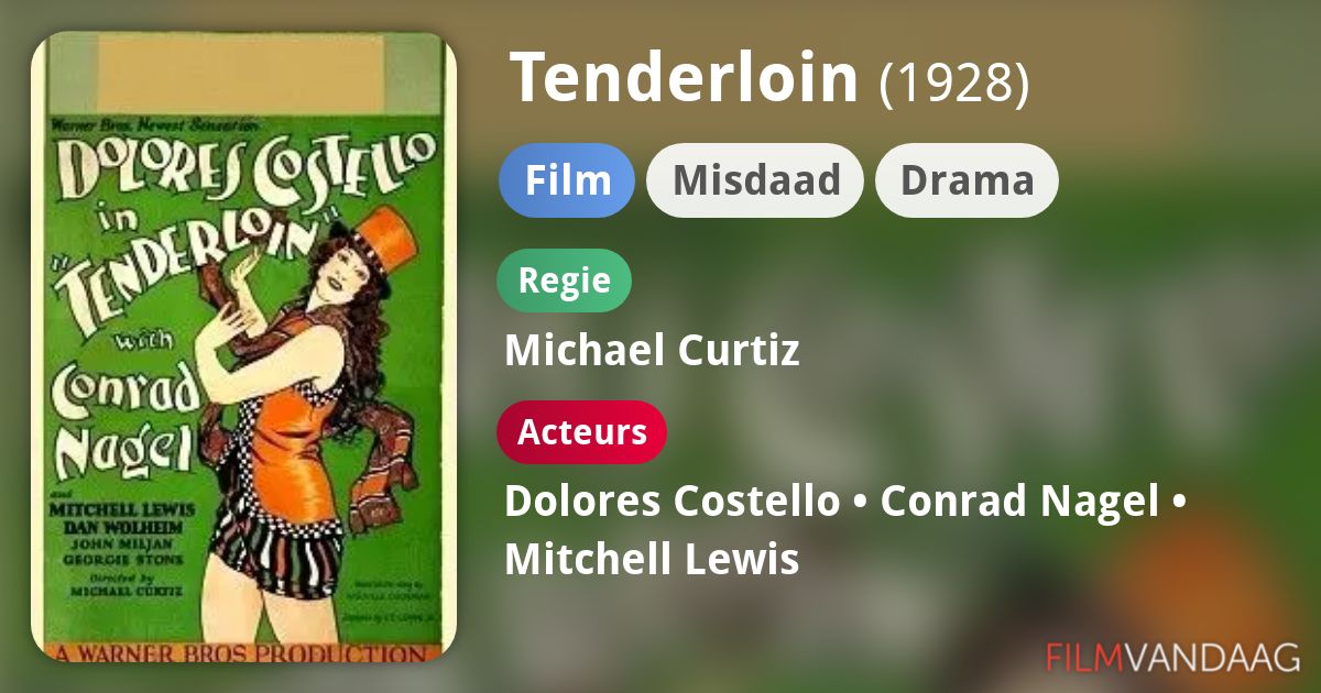 Tenderloin (film, 1928) FilmVandaag.nl