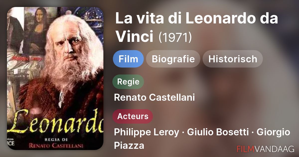 La vita di Leonardo da Vinci (film, 1971) - FilmVandaag.nl