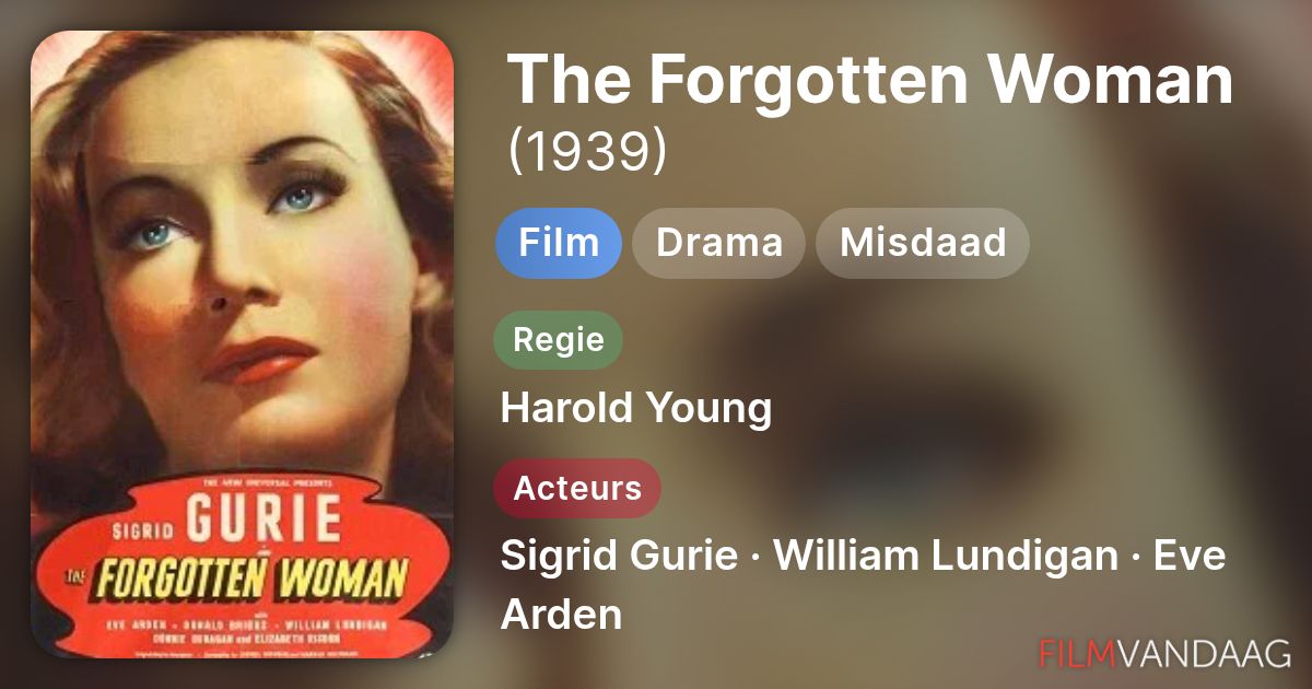 The Forgotten Woman (film, 1939) - FilmVandaag.nl