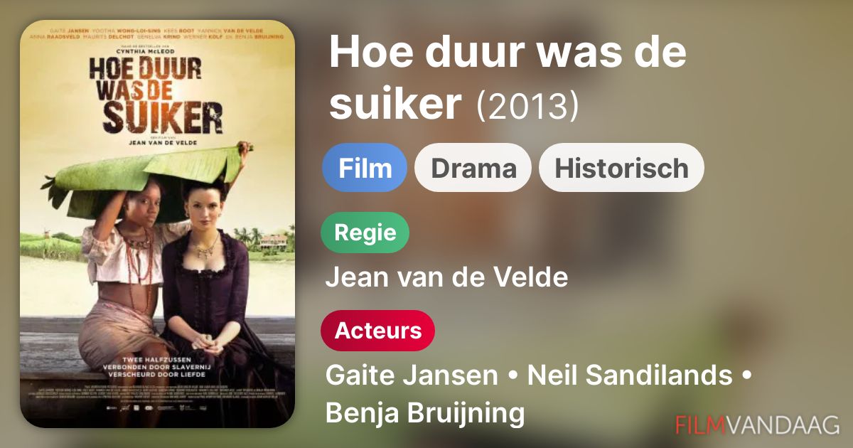 Hoe duur was de suiker (film, 2013) FilmVandaag.nl Hoe duur was de suiker (film, 2013) FilmVandaag.nl