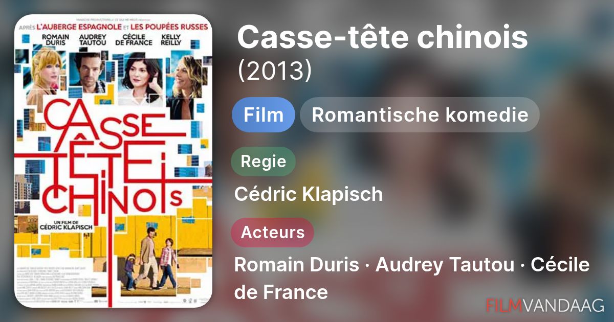 Nieuws over Casse-tête chinois (film, 2013) - FilmVandaag.nl