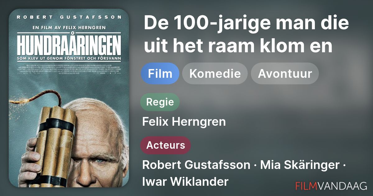 De 100-jarige man die uit het raam klom en verdween (film, 2013