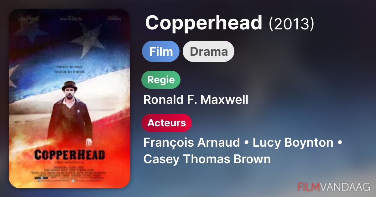 Copperhead (film, 2013) FilmVandaag.nl