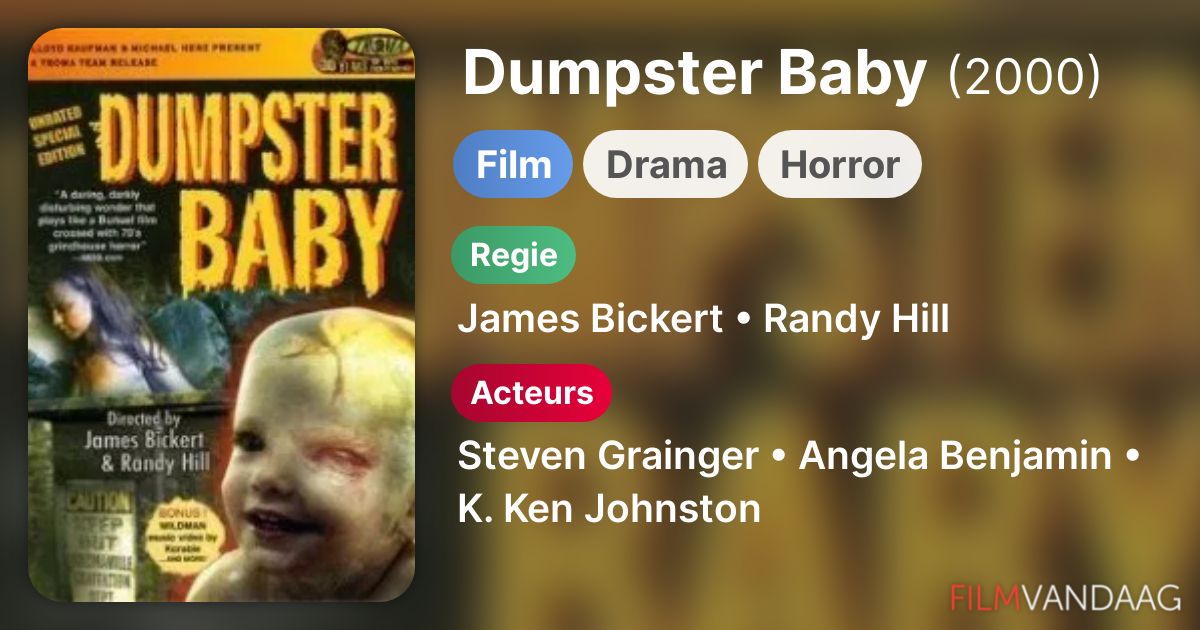 Dumpster Baby (film, 2000) kopen op dvd of bluray FilmVandaag.nl
