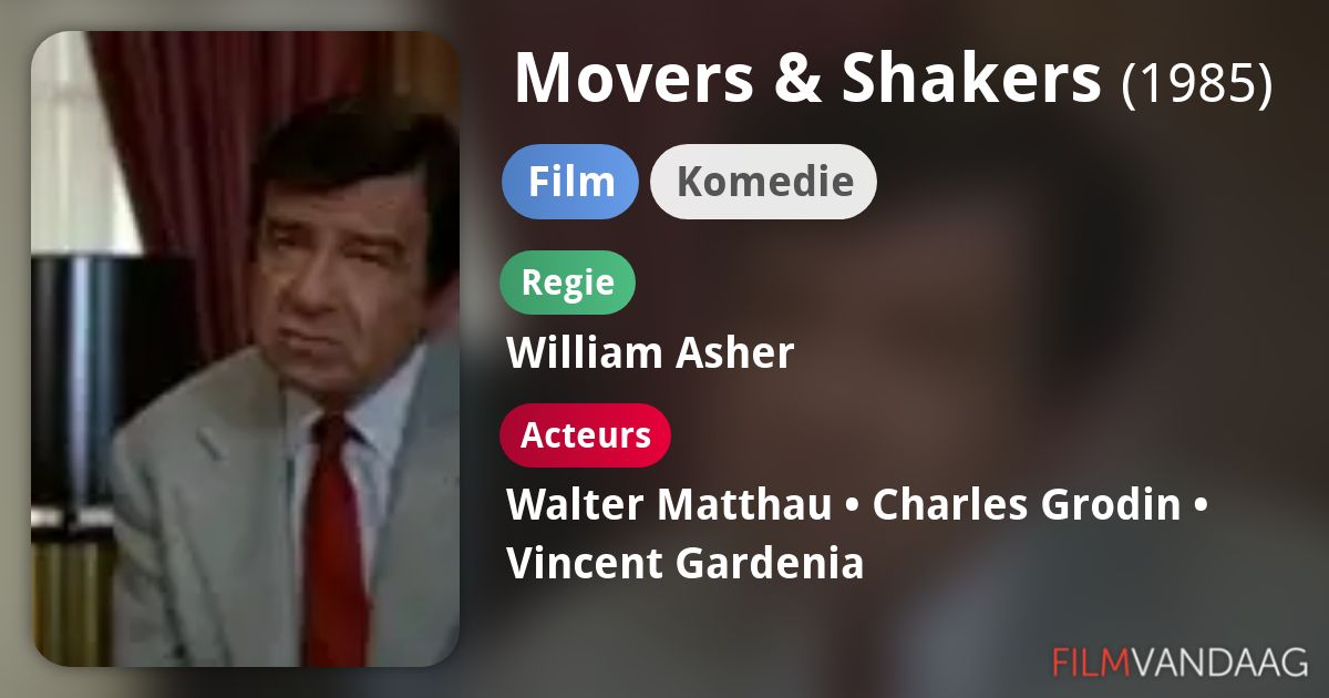 Movers & Shakers (film, 1985) FilmVandaag.nl