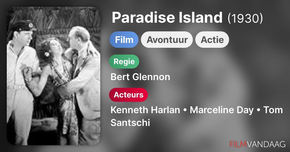 Paradise Island (film, 1930) FilmVandaag.nl