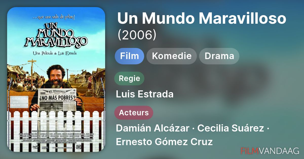 Un Mundo Maravilloso (film, 2006) - FilmVandaag.nl