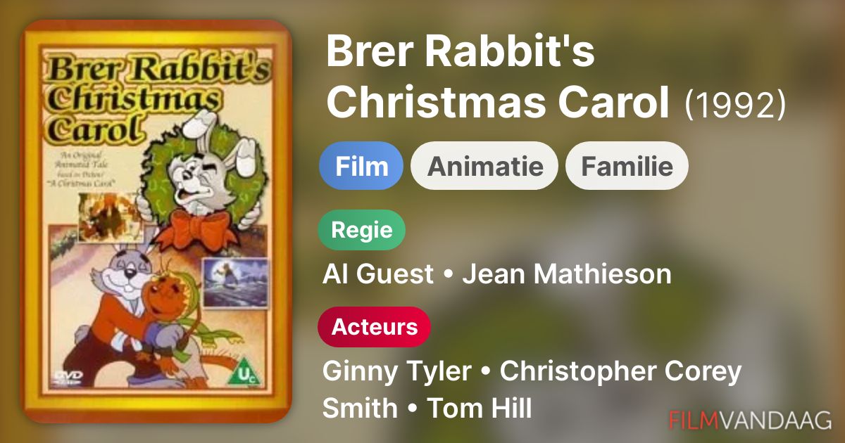 Brer Rabbit's Christmas Carol (film, 1992) - FilmVandaag.nl