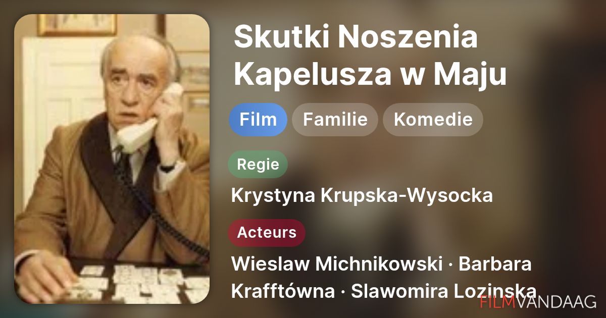 Skutki Noszenia Kapelusza w Maju (film, 1995) Nu Online Kijken